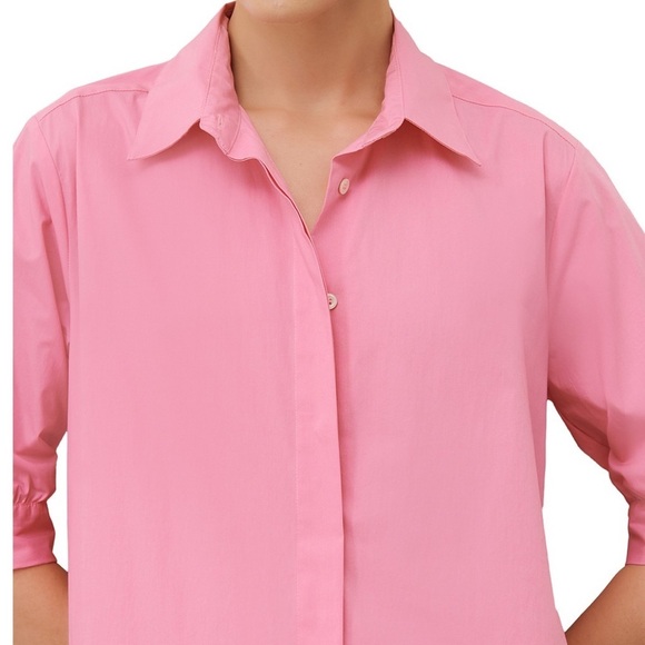 MARELLA BY MAX MARA Women’s Size 2 Pink Summer Collared Shirt Dress Cotton NEW - Picture 16 of 16